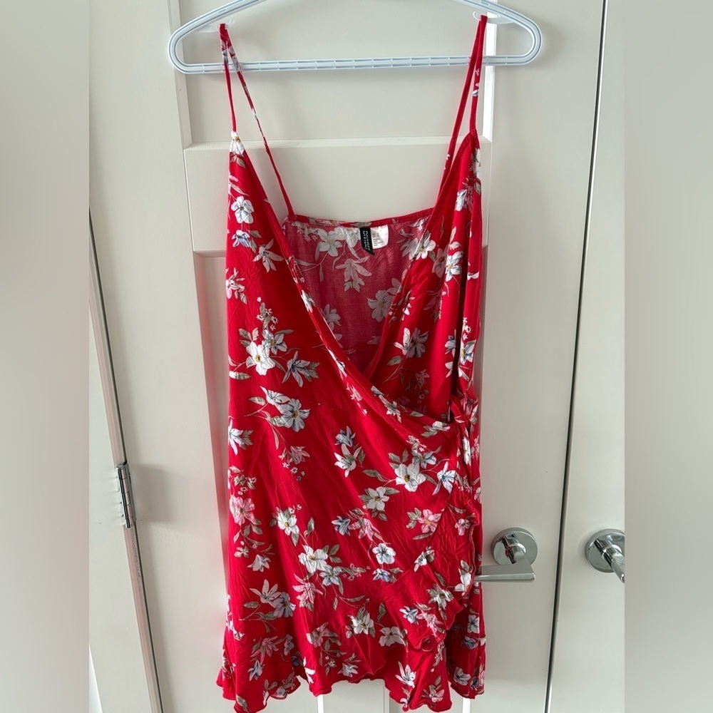 H&M Floral Mini Wrap Dress